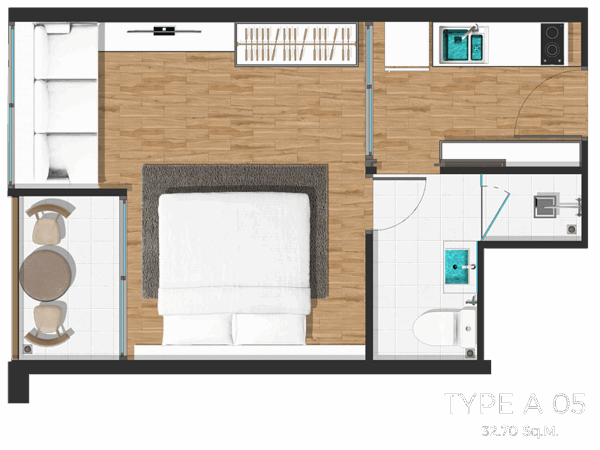 Studio The Proud 33 m2