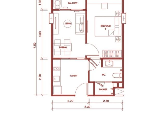 Apartment Bellevue Beachfrоnt 40 m2