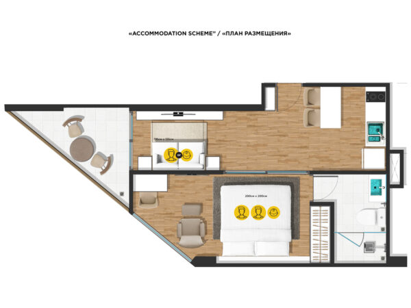 Apartment The Proud 39 m2